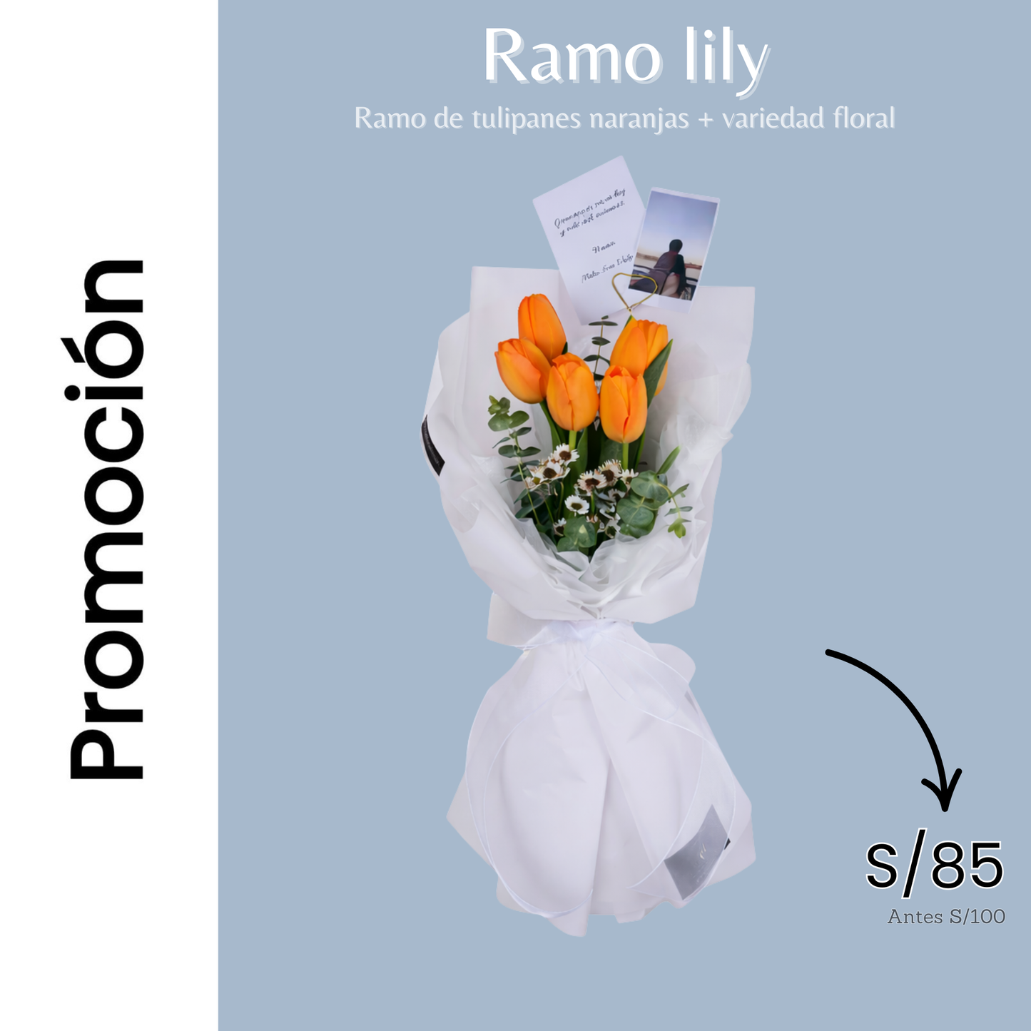 Ramo Lily - Tulipanes naranjas