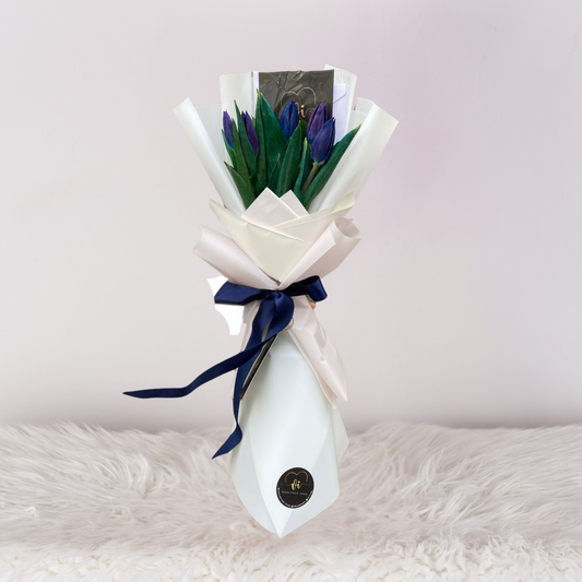 Ramo de 5 tulipanes Bibble