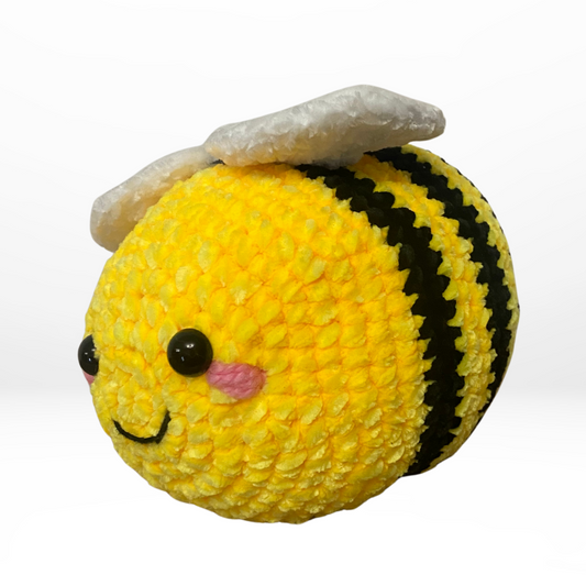 Abejita tejida en chelline - Peluche - Flores amarillas
