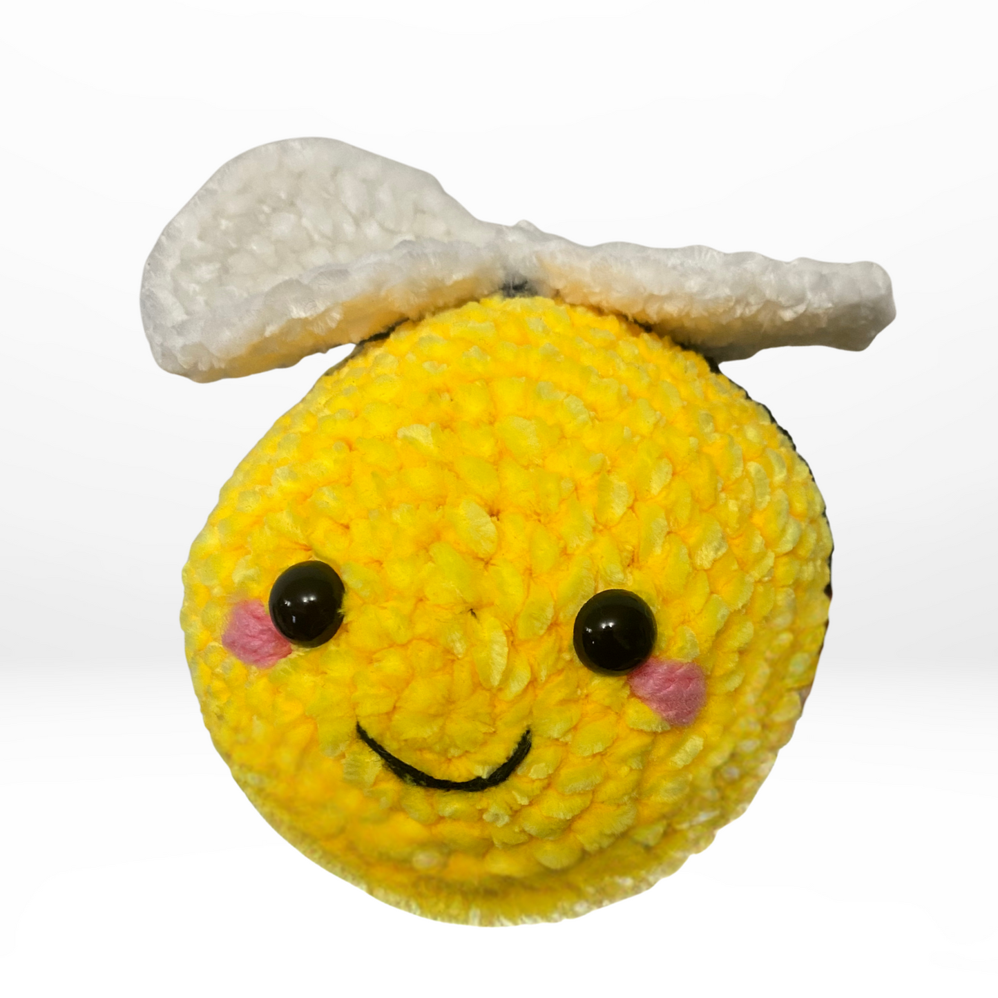 Abejita tejida en chelline - Peluche - Flores amarillas