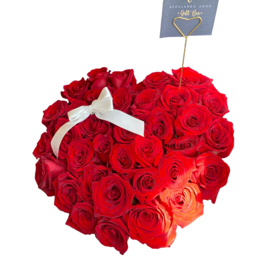 Heart Box - Caja Rosas Rojas en forma corazón