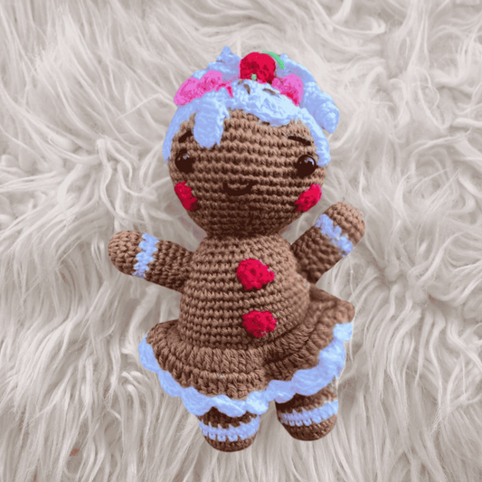 Jengibre niña Navideño- Amigurumi