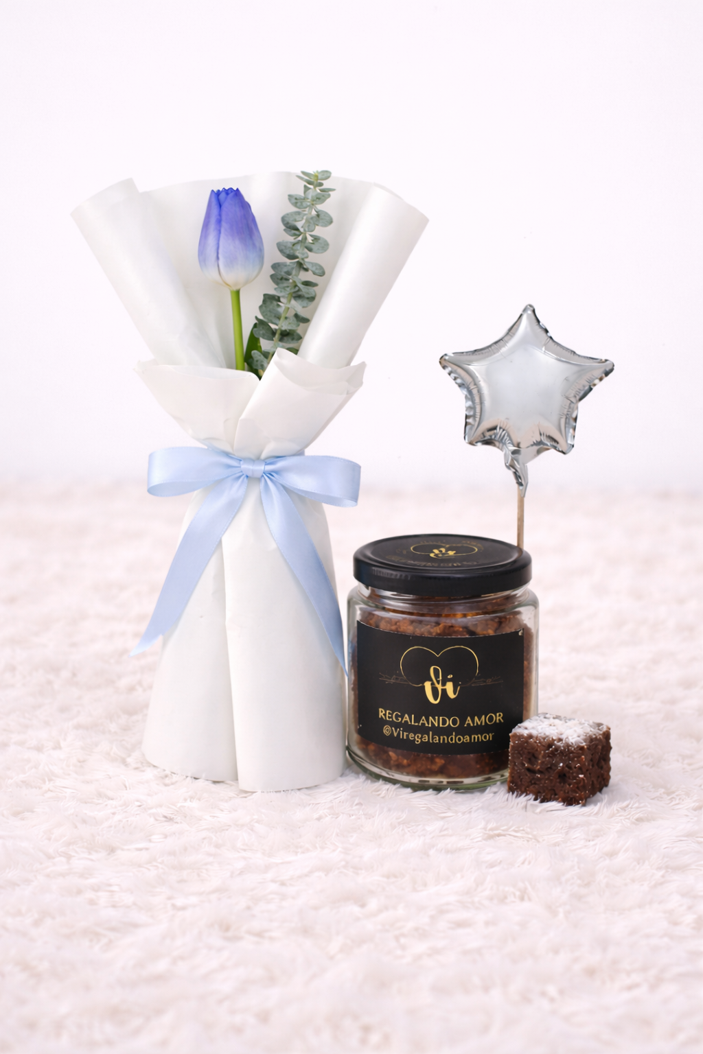 Love duo Tulipan - mini jar de brownie