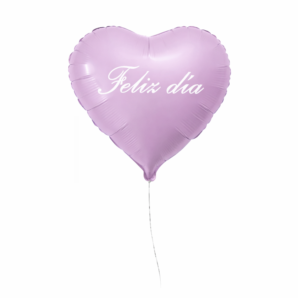 Globo rosa mate personalizado