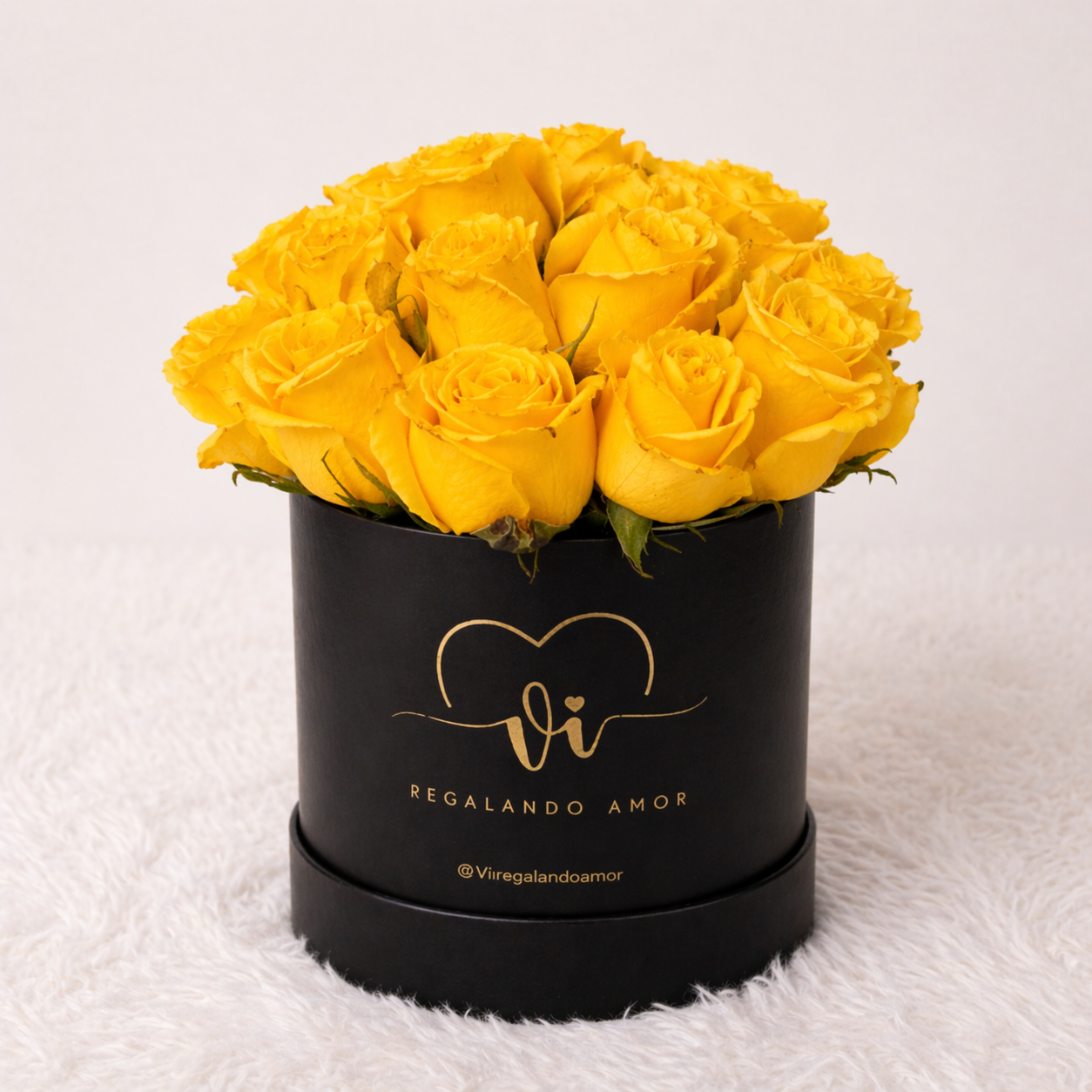 Caja Clásica – 20 Rosas Amarillas - Flores Amarillas