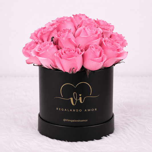 Box Clasico de 20 Rosas Rosadas