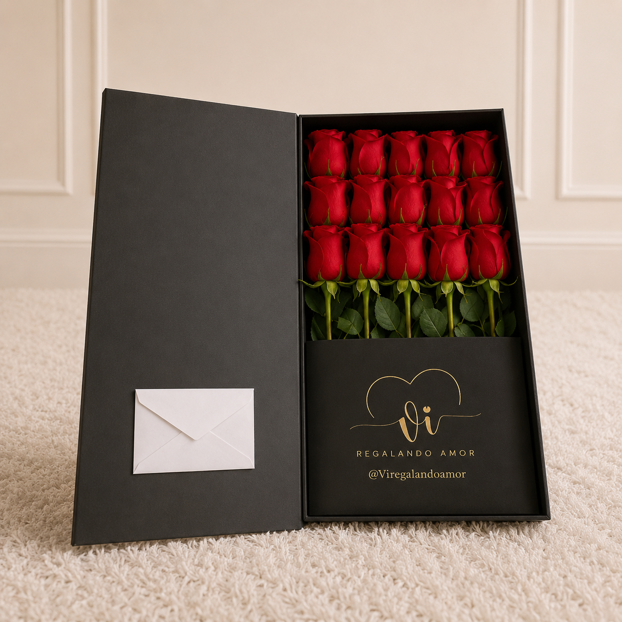 Box Luxury Imperial 20 rosas rojas