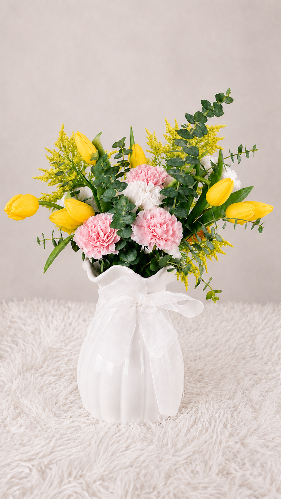 Arreglo floral esmeralda - 10 Tulipan