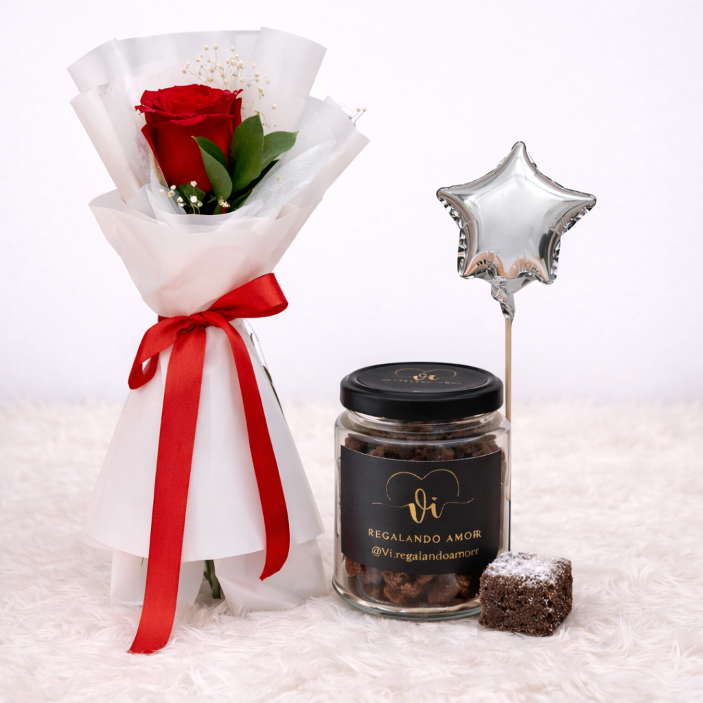 Love Duo Rosa  - Rosa + chocolate