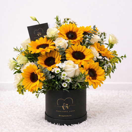 Box Adriana – Arreglo floral - Flores amarillas
