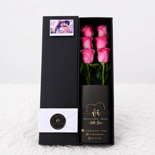 Box Luxury Rosas Moradas