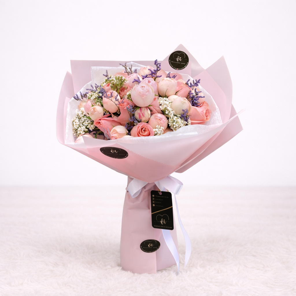 Ramo Anna – Rosas Rosadas y Rosas Inglesas