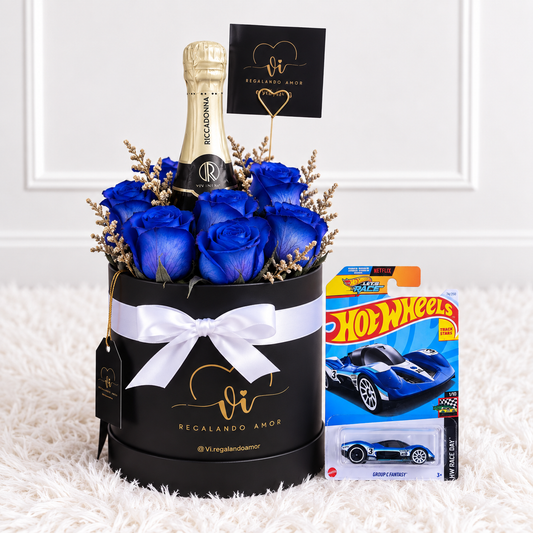 Box Clásico con Espumante + Carrito HotWheels