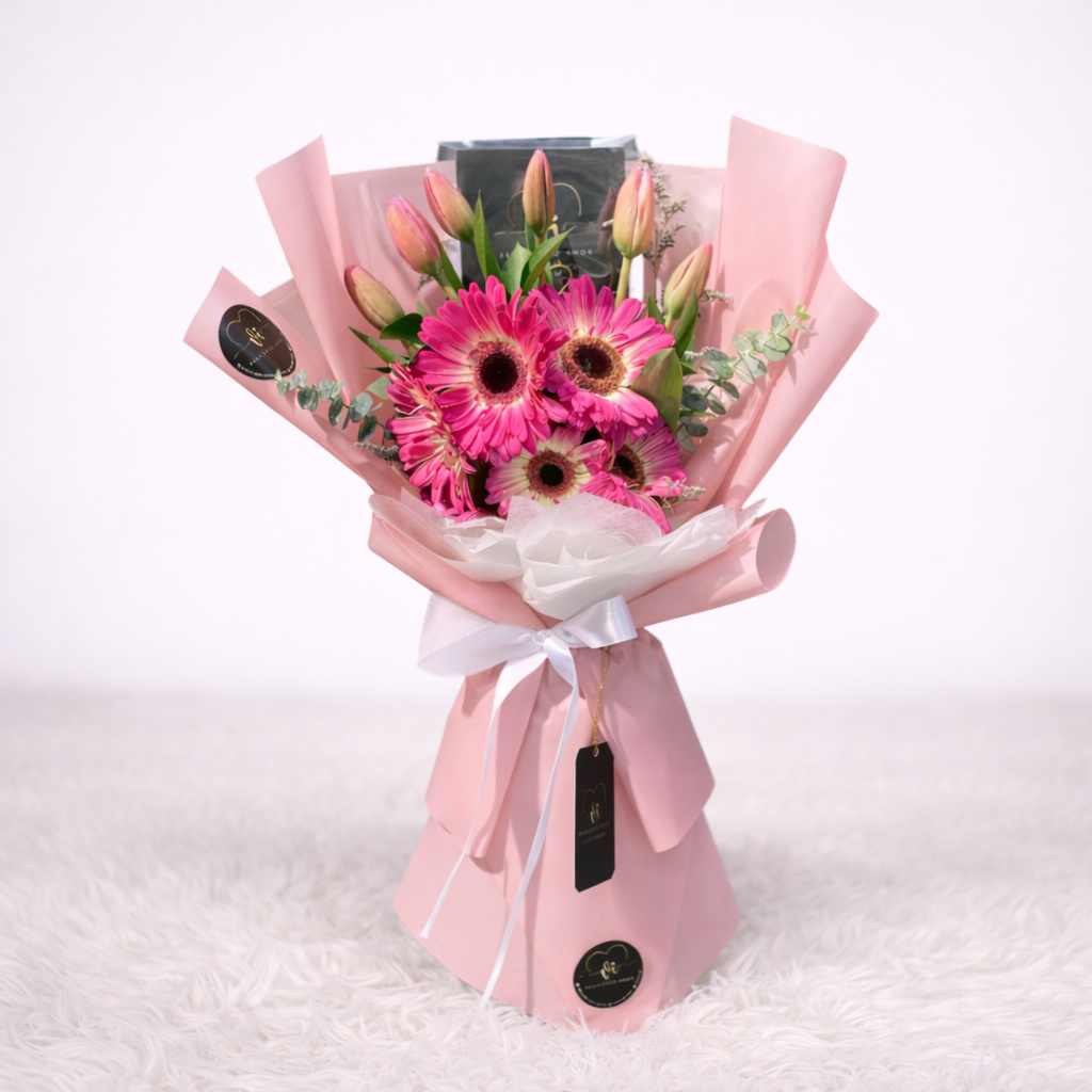 Ramo Lia - Gerberas y Tulipanes