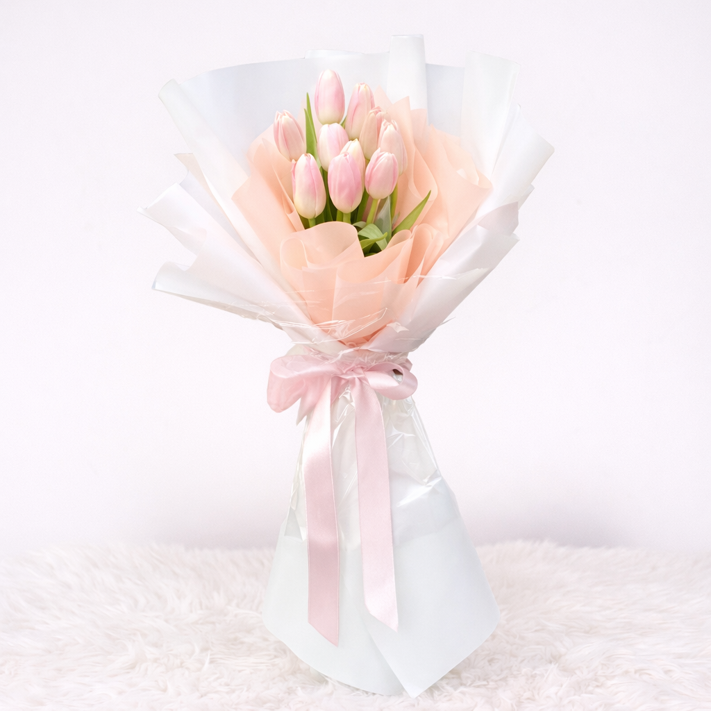 Ramo Ariel - Tulipanes Rosados