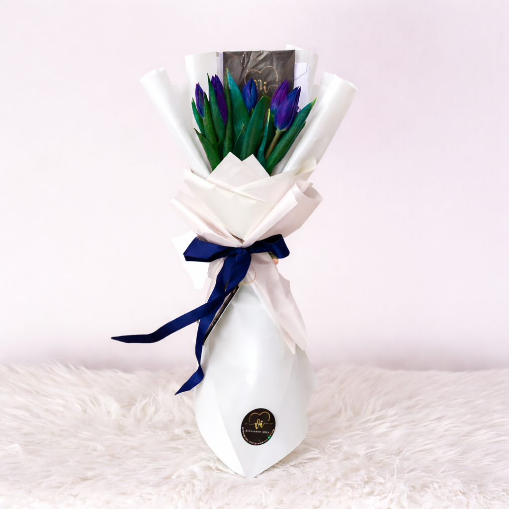 Ramo de 5 tulipanes Bibble
