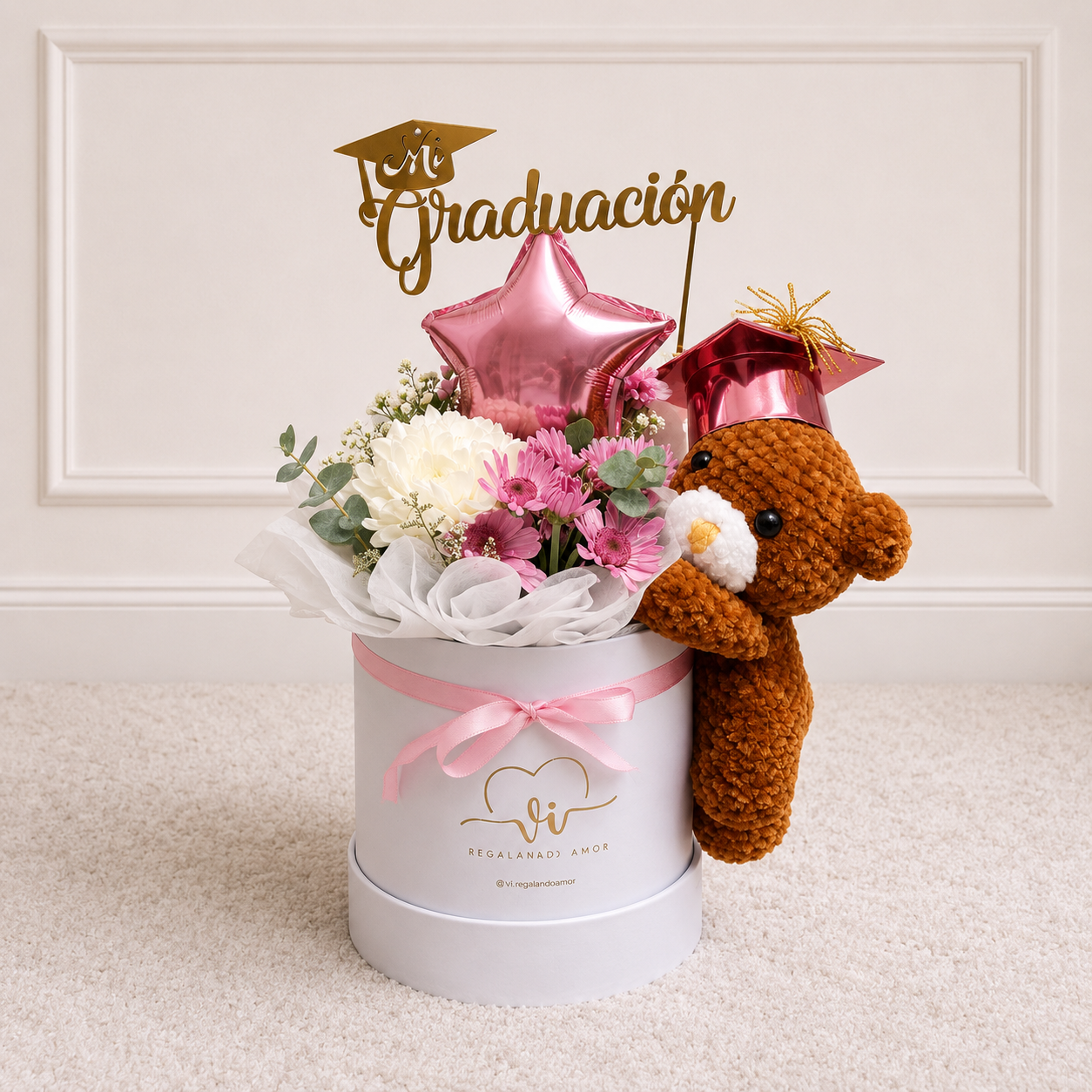 Box Aveline - peluche - topper - Graduación