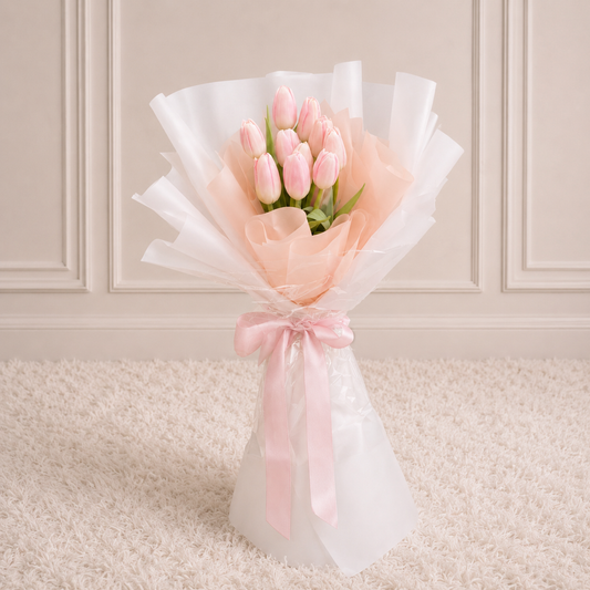 Ramo Ariel - Tulipanes Rosados