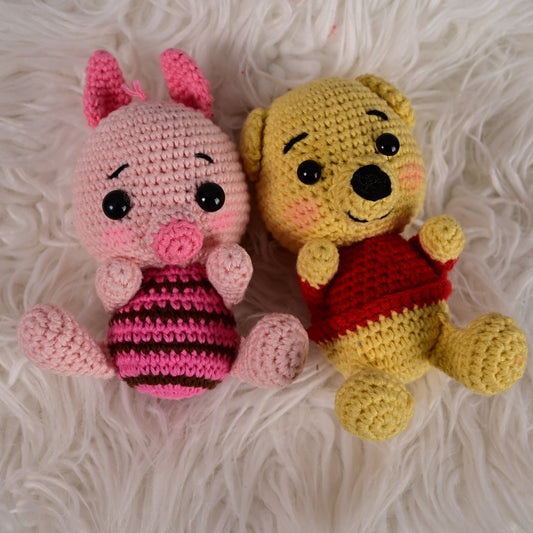 Pareja de Oso Pooh y Piglet