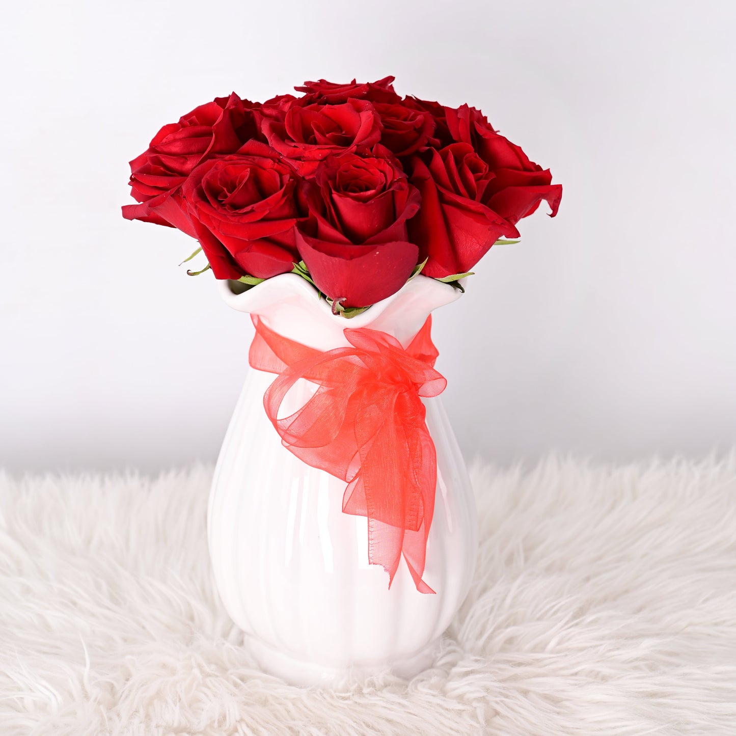 Florero Emma- Rosas rojas