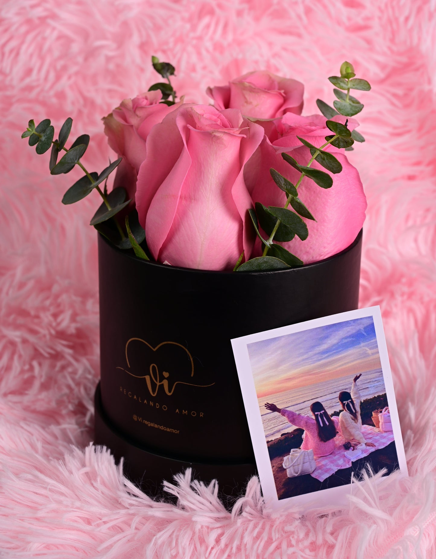 Mini Box Rosas Rosadas