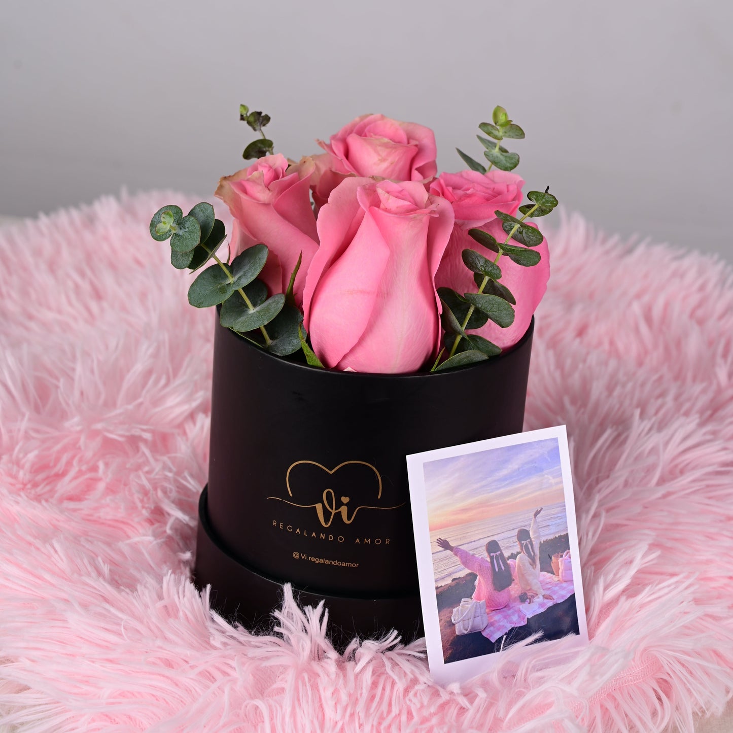 Mini Box Rosas Rosadas
