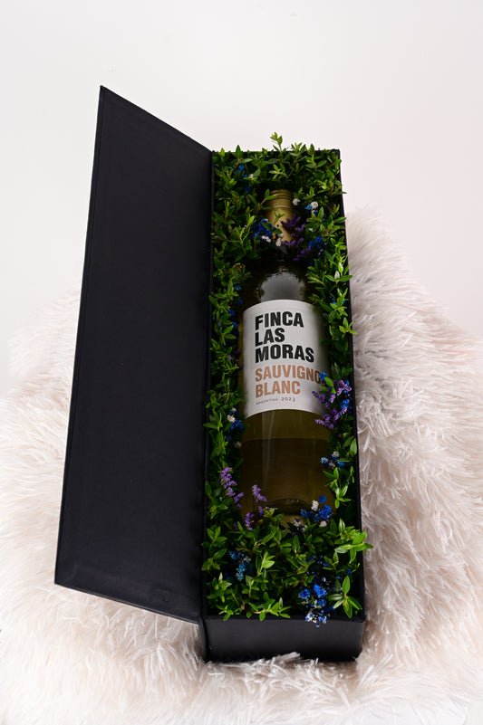 Box Floral Sommelier – Regalo con flores y vino