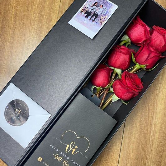 Box Luxury Rosas Rojas
