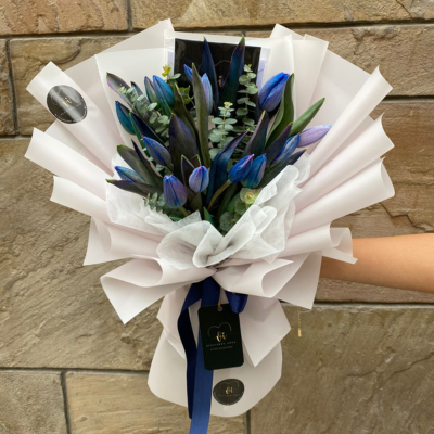 Ramo Bibble de 15 Tulipanes