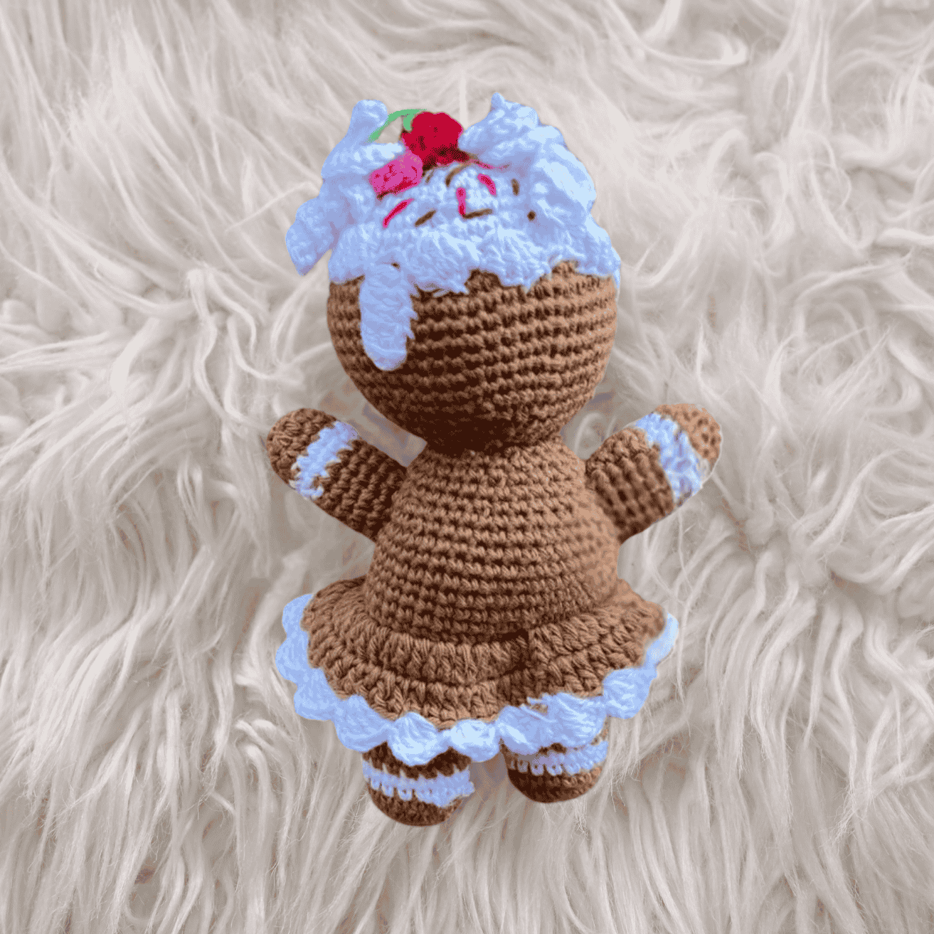 Jengibre niña Navideño- Amigurumi