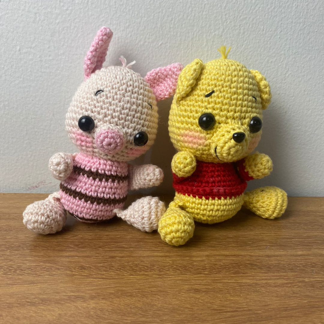 Pareja de Oso Pooh y Piglet