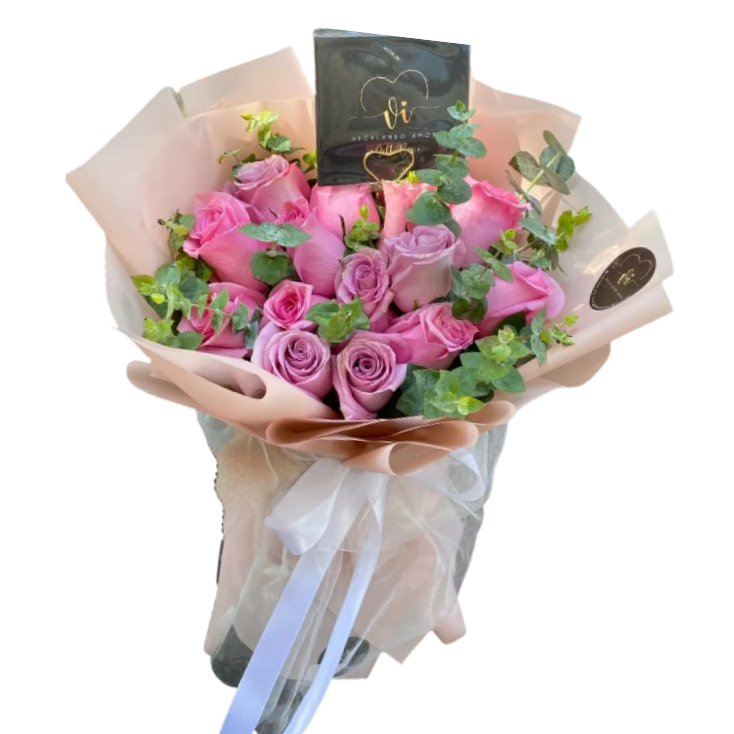 Ramo Violeta – 14 Rosas Lila o Rosadas