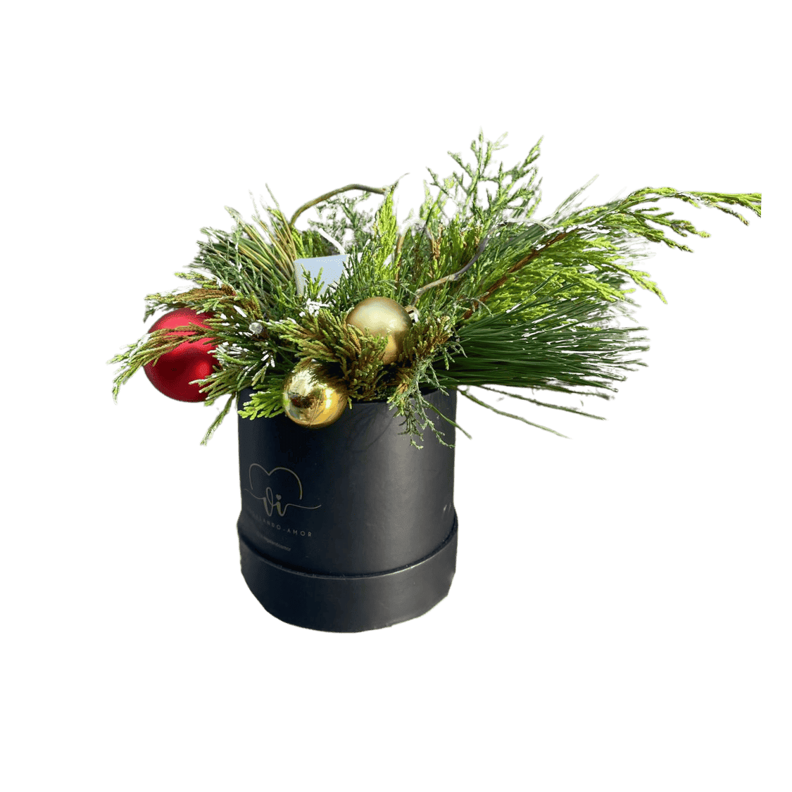 Arreglo Floral Navideño Mini - Arreglo floral navideño