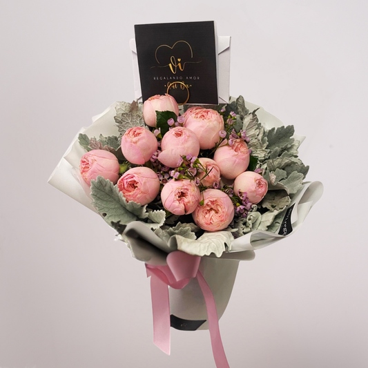 Ramo Melina – Rosas Inglesas Rosadas