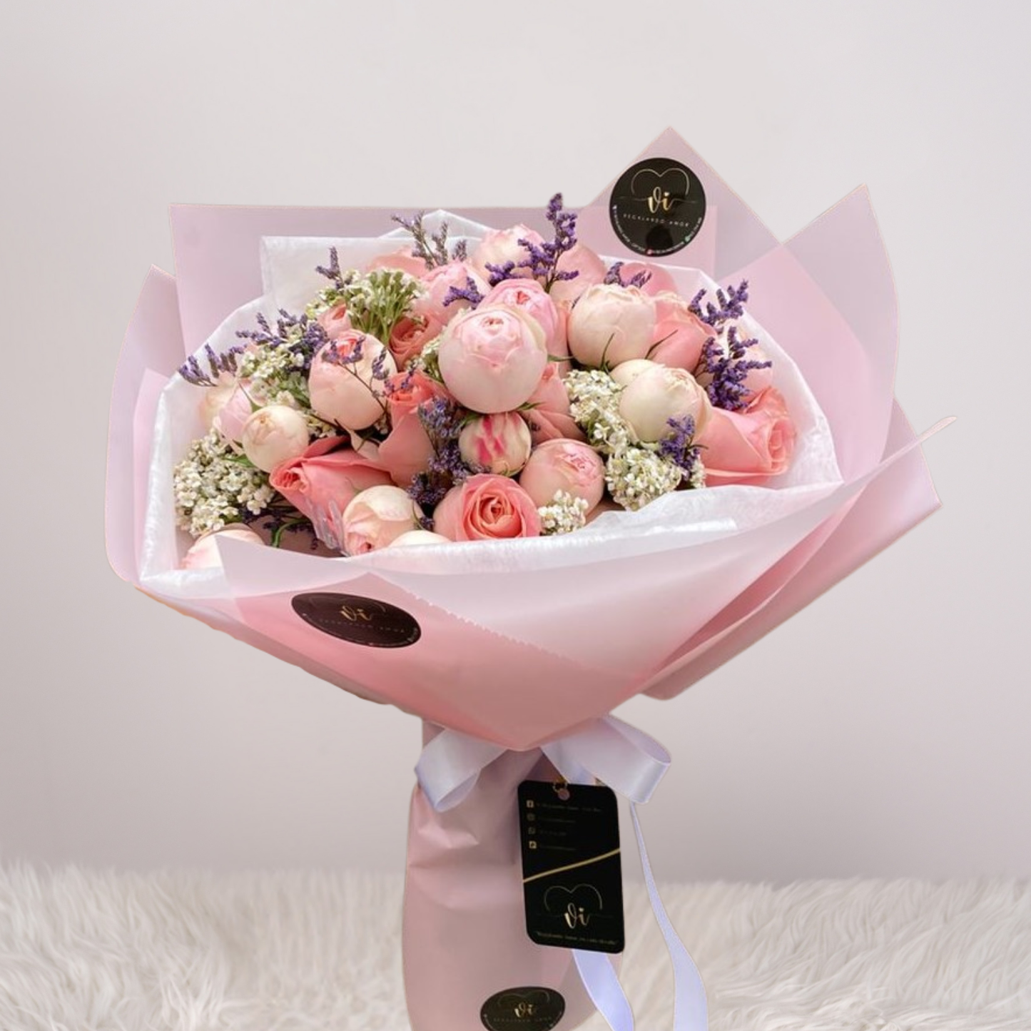 Ramo Anna – Rosas Rosadas y Rosas Inglesas