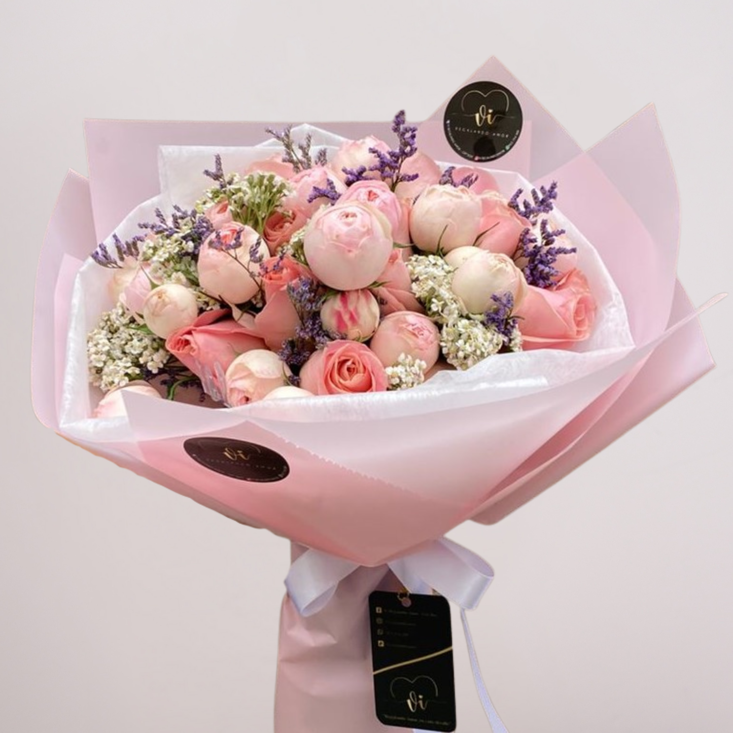 Ramo Anna – Rosas Rosadas y Rosas Inglesas