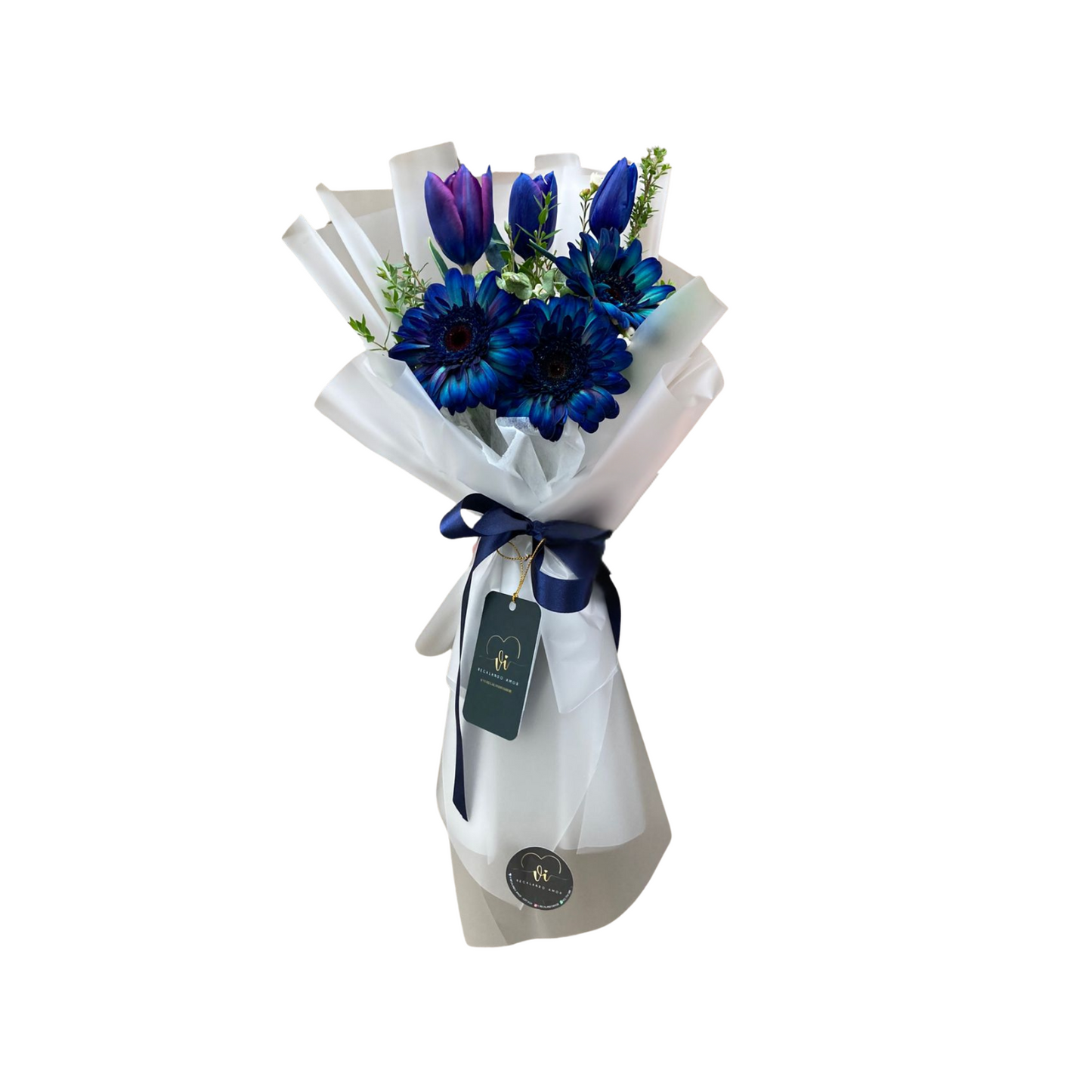 Ramo Bibble – 3 Tulipanes + 3 Gerberas