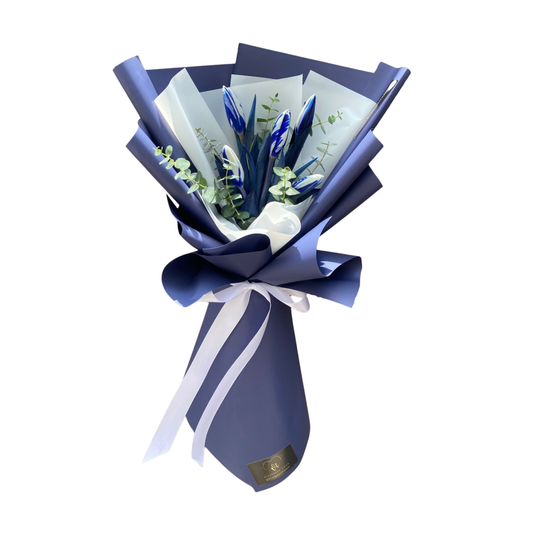 Ramo de 5 tulipanes vaquita