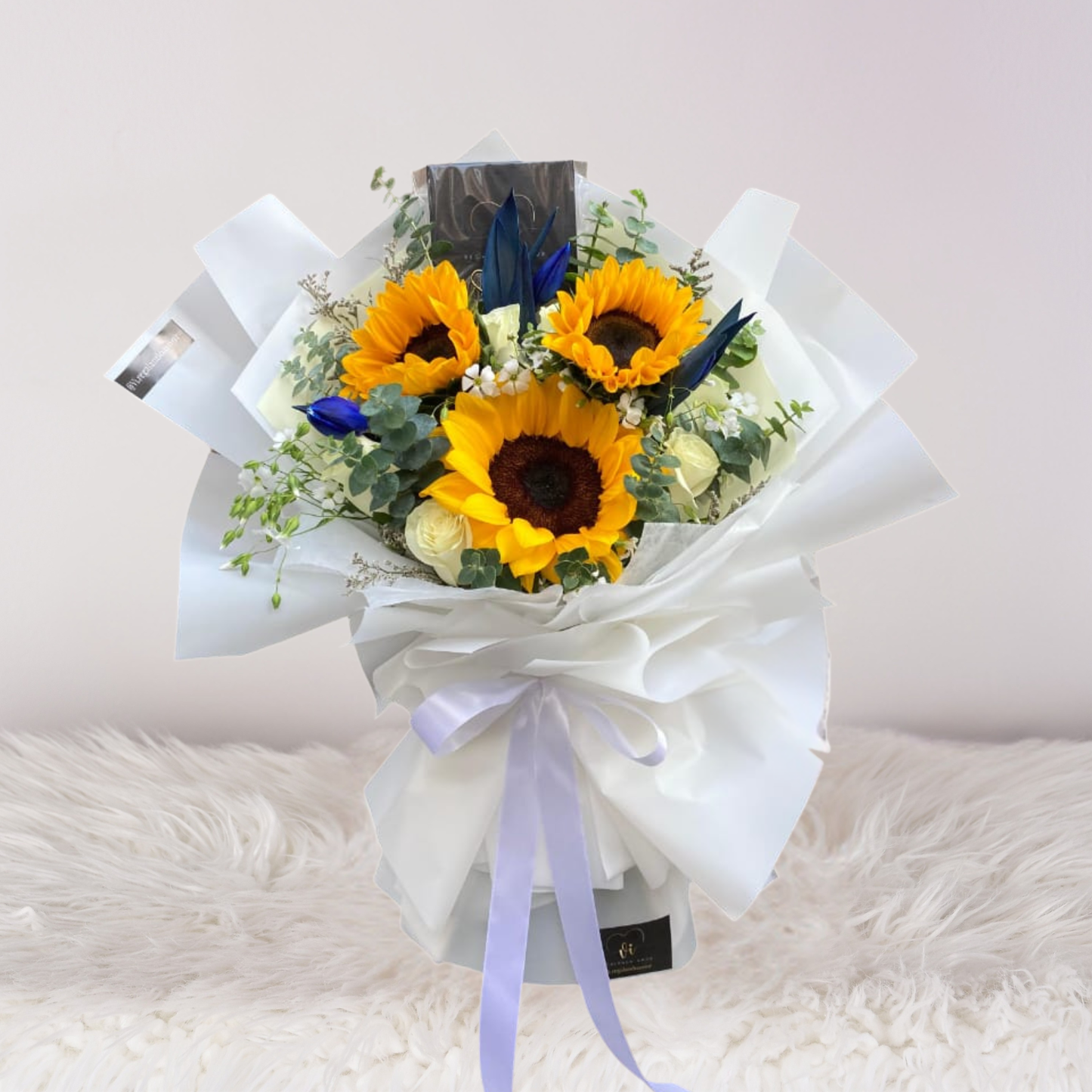 Ramo Perla - Girasoles y tulipanes