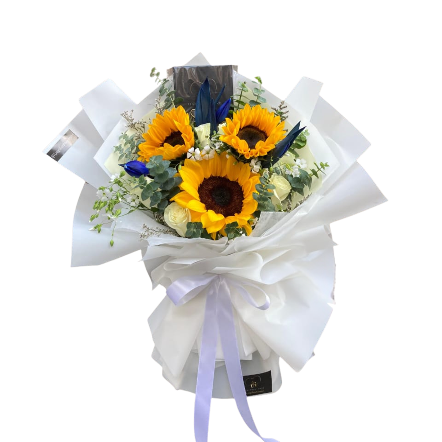Ramo Perla - Girasoles y tulipanes