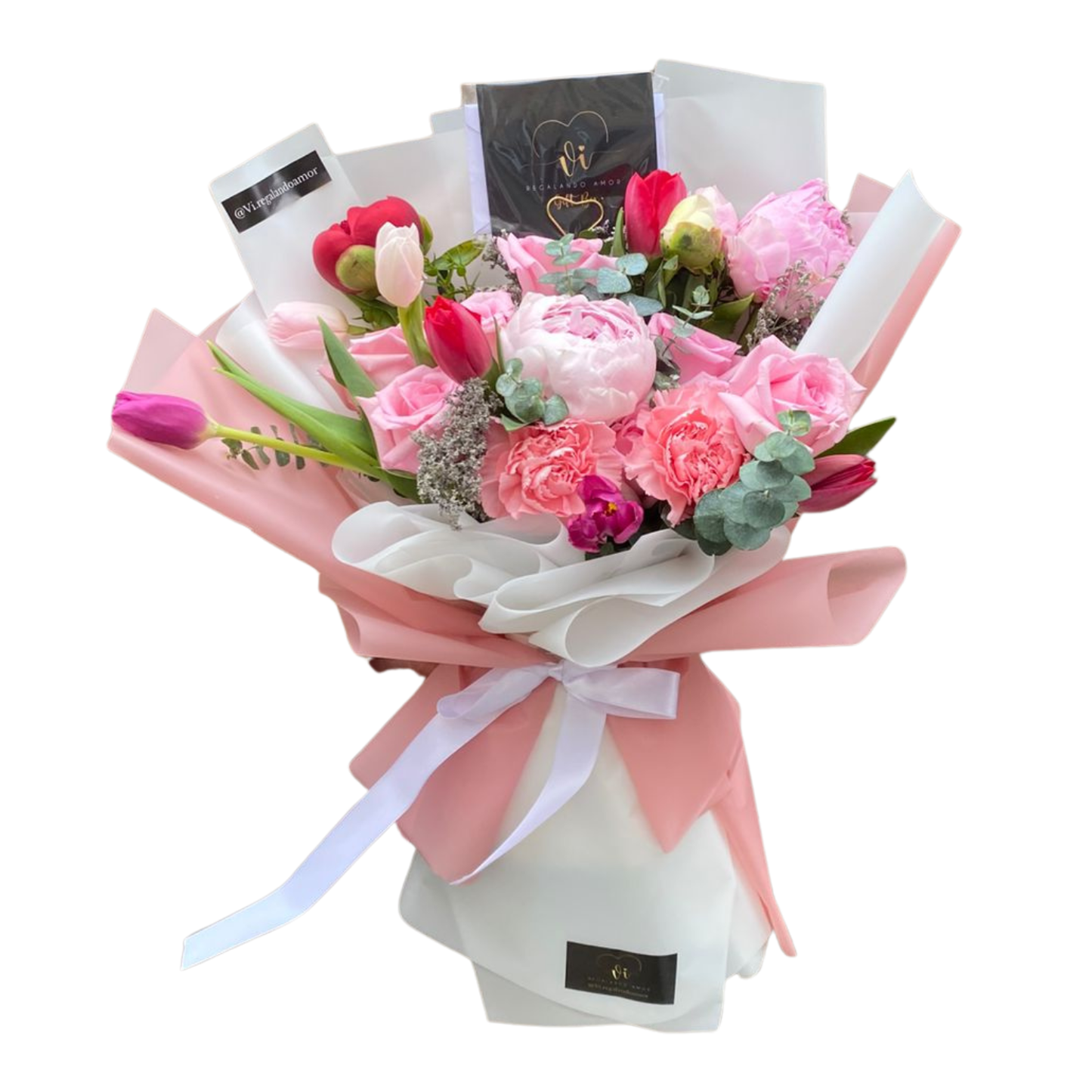 Ramo Giselle - Peonías & Tulipanes