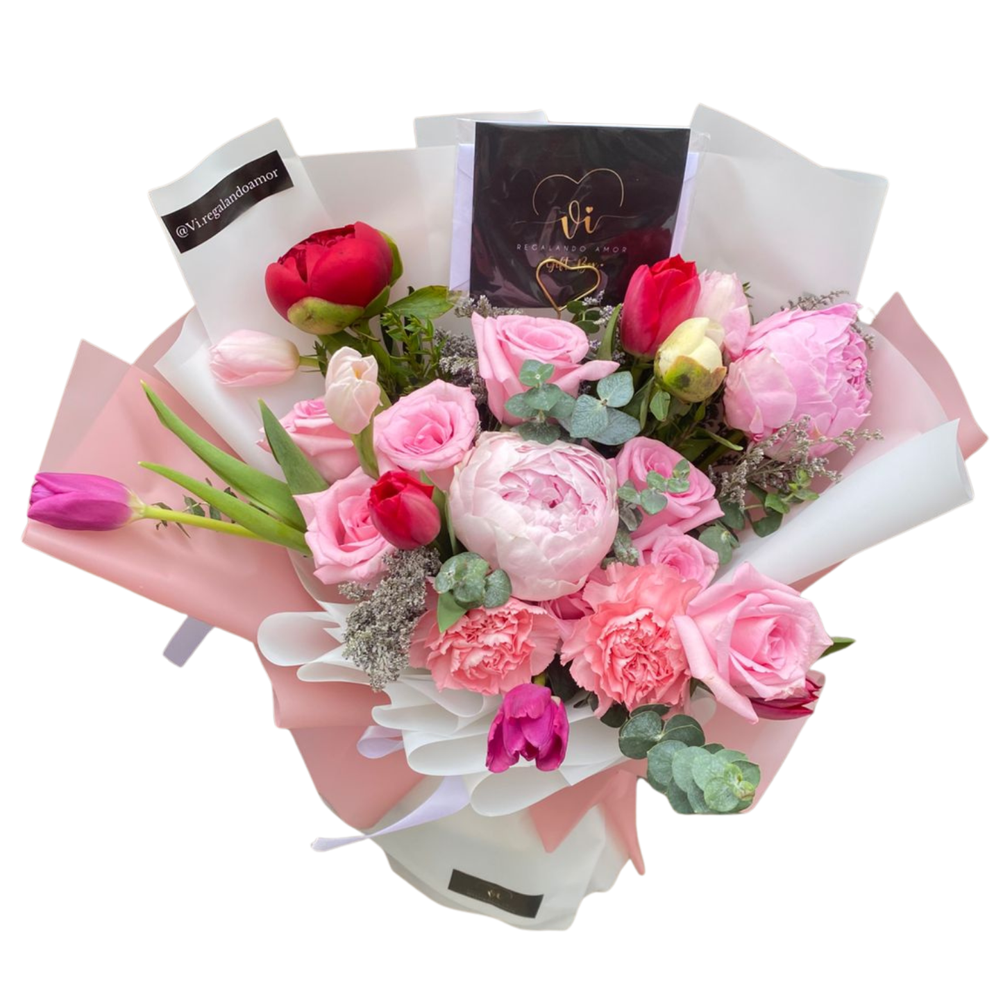 Ramo Giselle - Peonías & Tulipanes