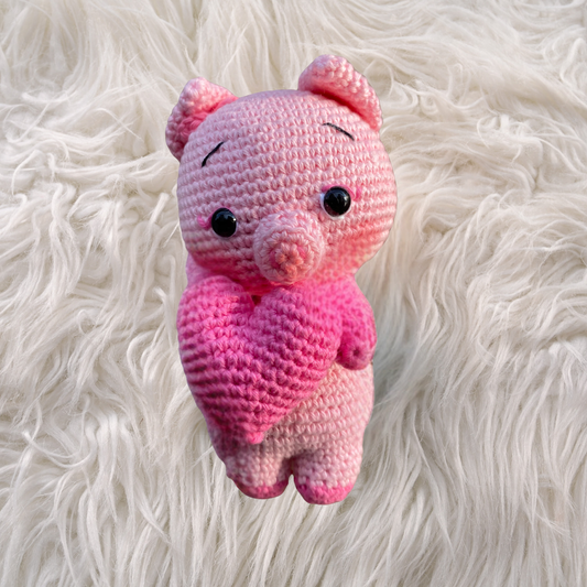 Cerdito Enamorado - Amigurumi