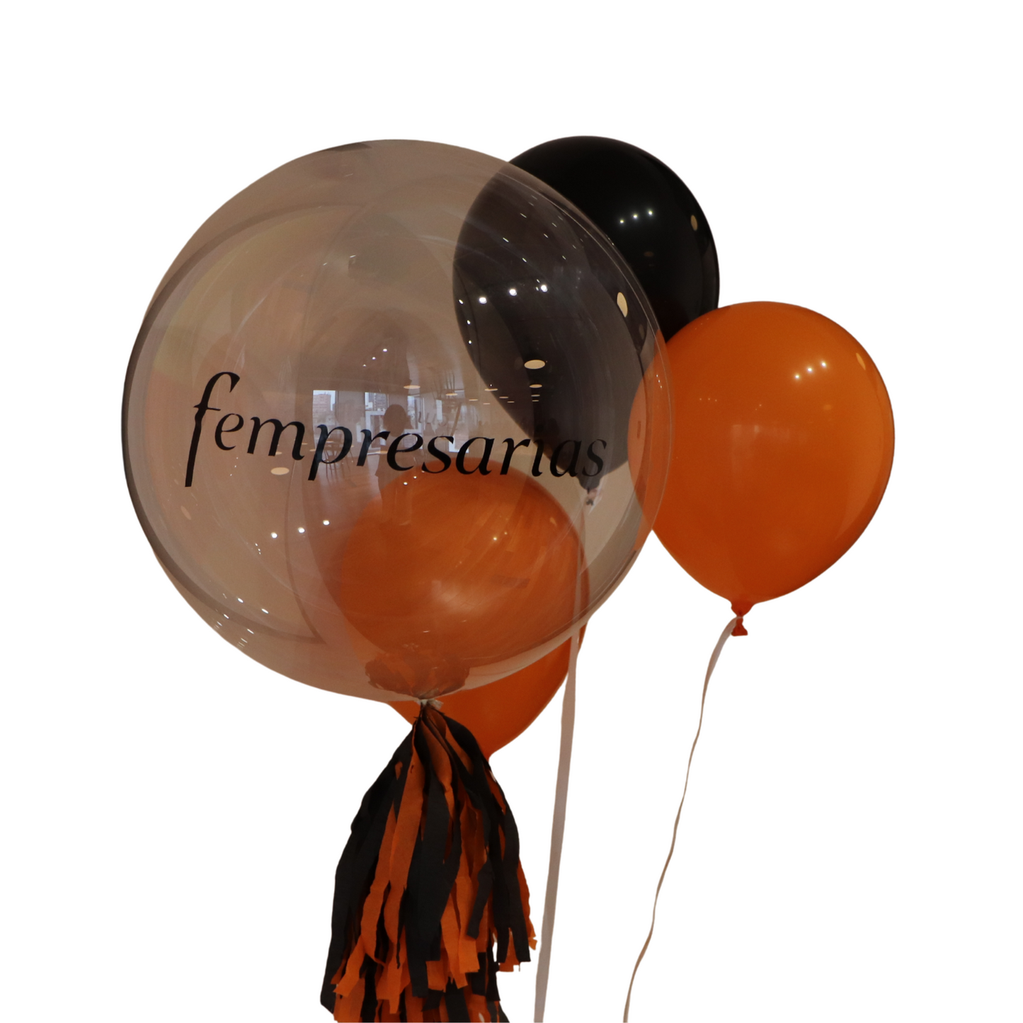 Bouquet de Globos con Burbuja Personalizada (4 Globos)
