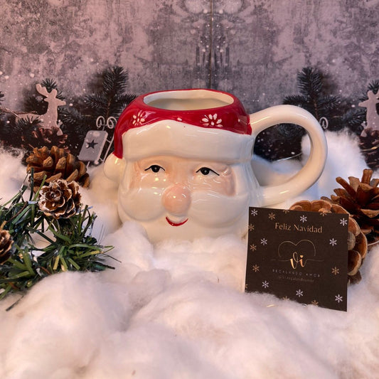 Taza de Papa Noel en 3D