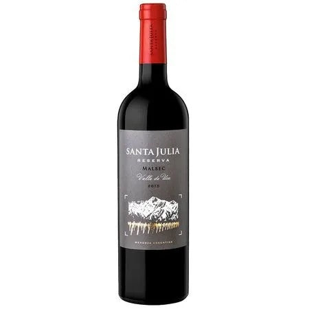 Vino Tinto Santa Julia Reserva Malbec - Botella de 750 ml