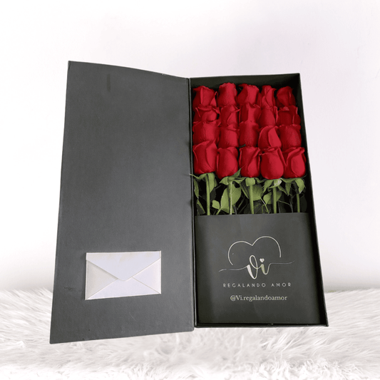 Box Luxury Imperial 20 rosas rojas