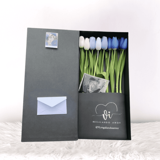 Box Imperial 22 Tulipanes Azules