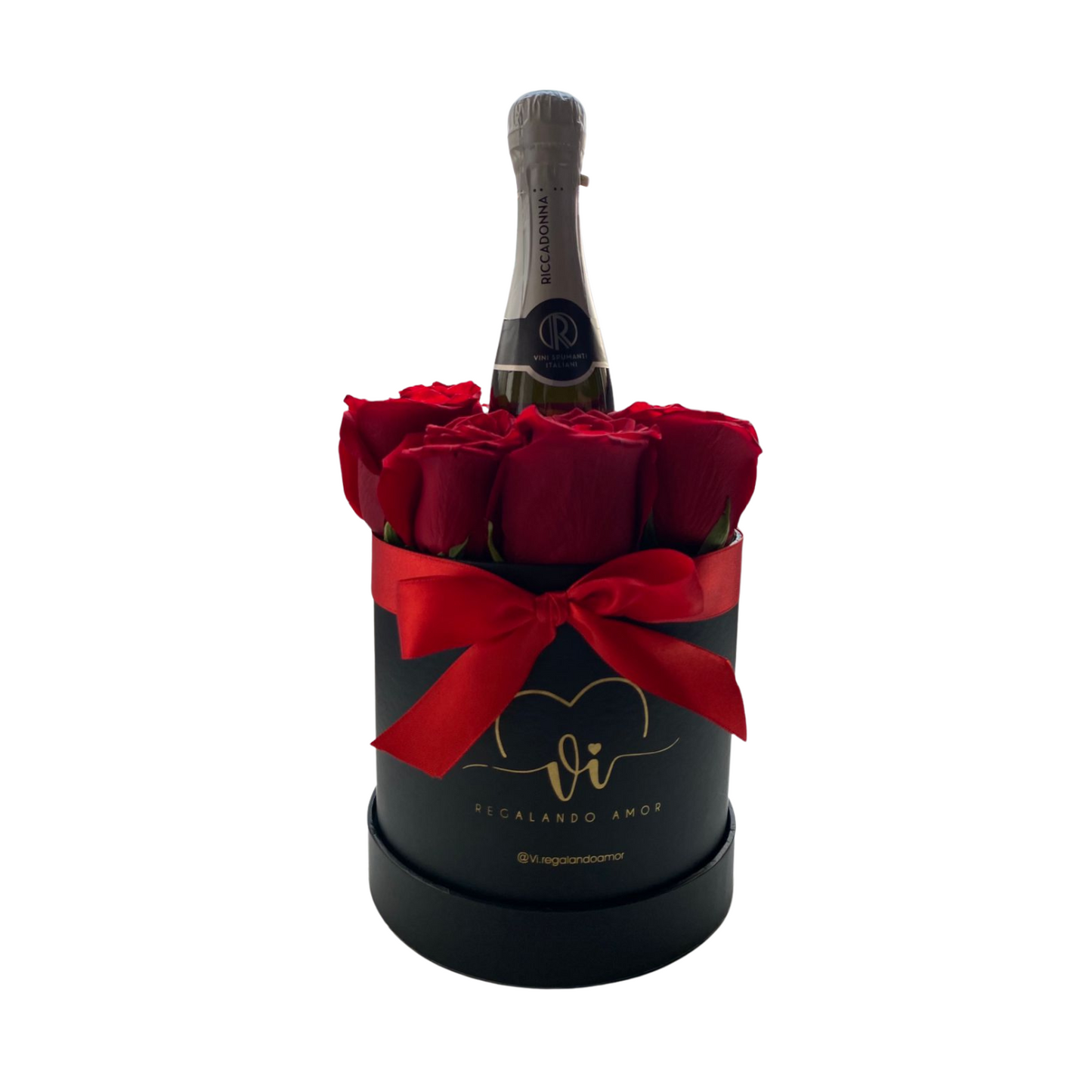 Box Clásico con Espumante - rosas rojas