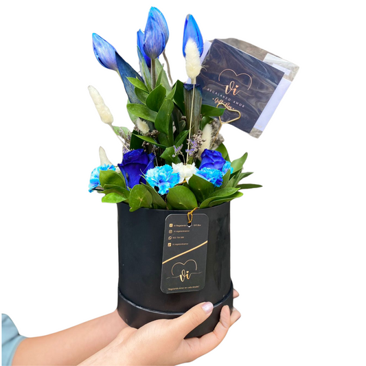 Box serena - Tulipanes azules